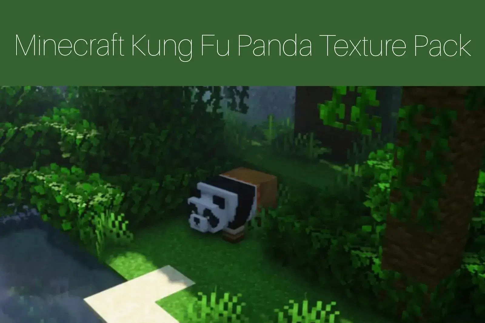 Minecraft Kung Fu Panda Texture Pack