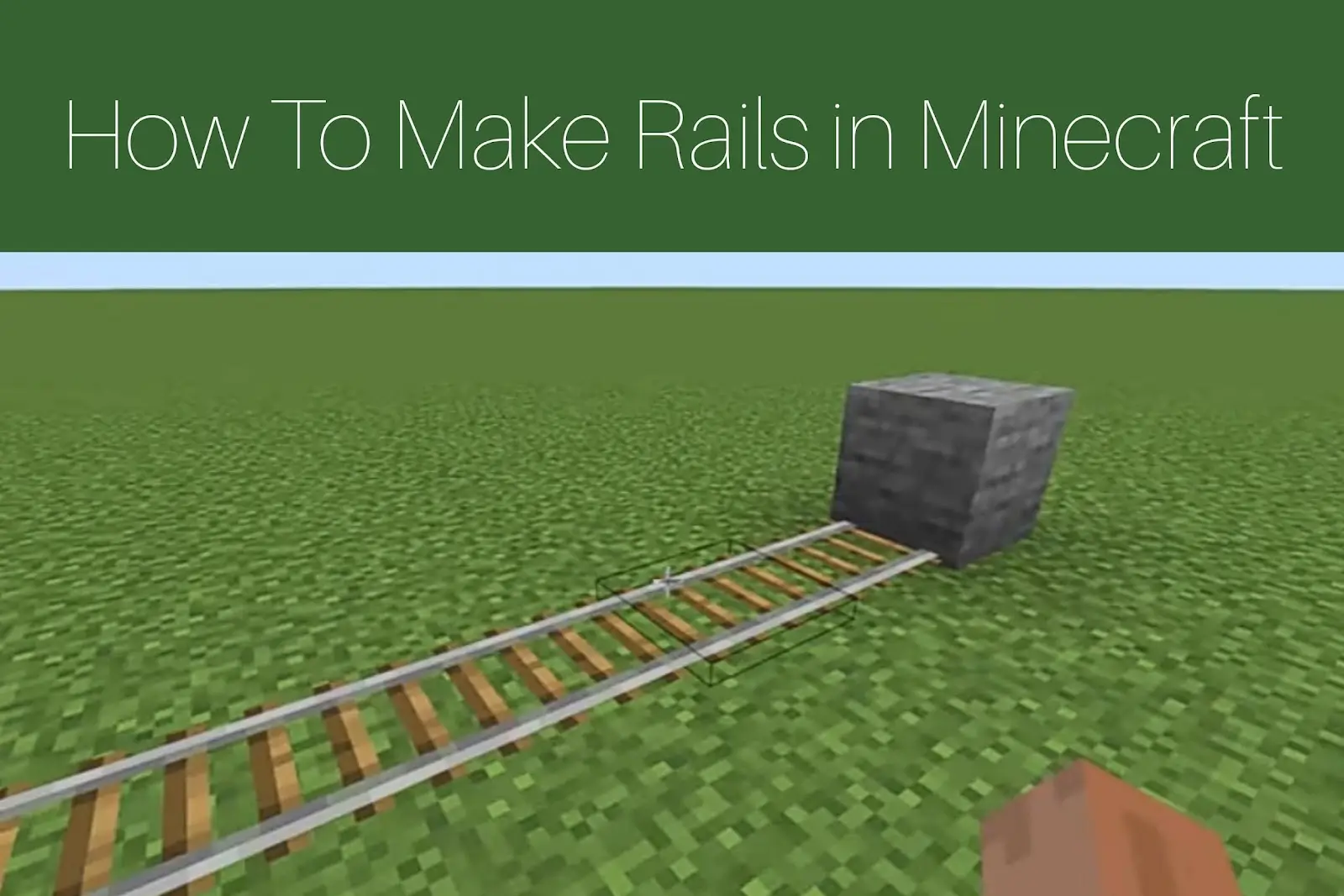 How To Make Rails in Minecraft